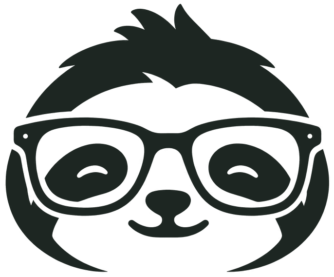 Nerdy Sloth Studios sloth logo